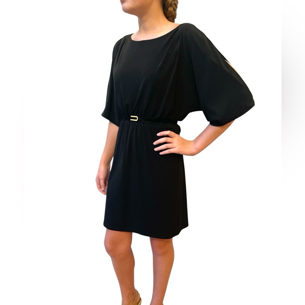 🖤 Jessica Simpson Women’s Cold Shoulder Sheath Dress, Medium